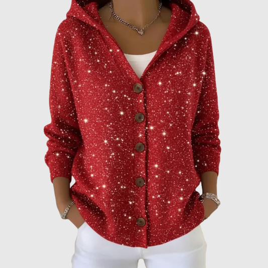 Cardigan con Cappuccio Comodo e Tricot