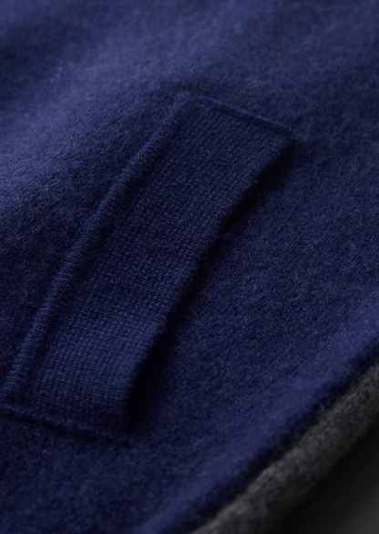 Set da tempo libero in cashmere premium blu marino Torino