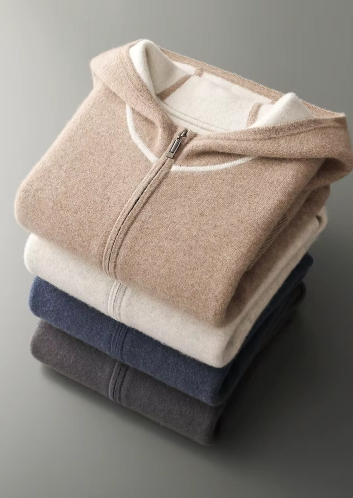 Set da tempo libero in cashmere beige Milano