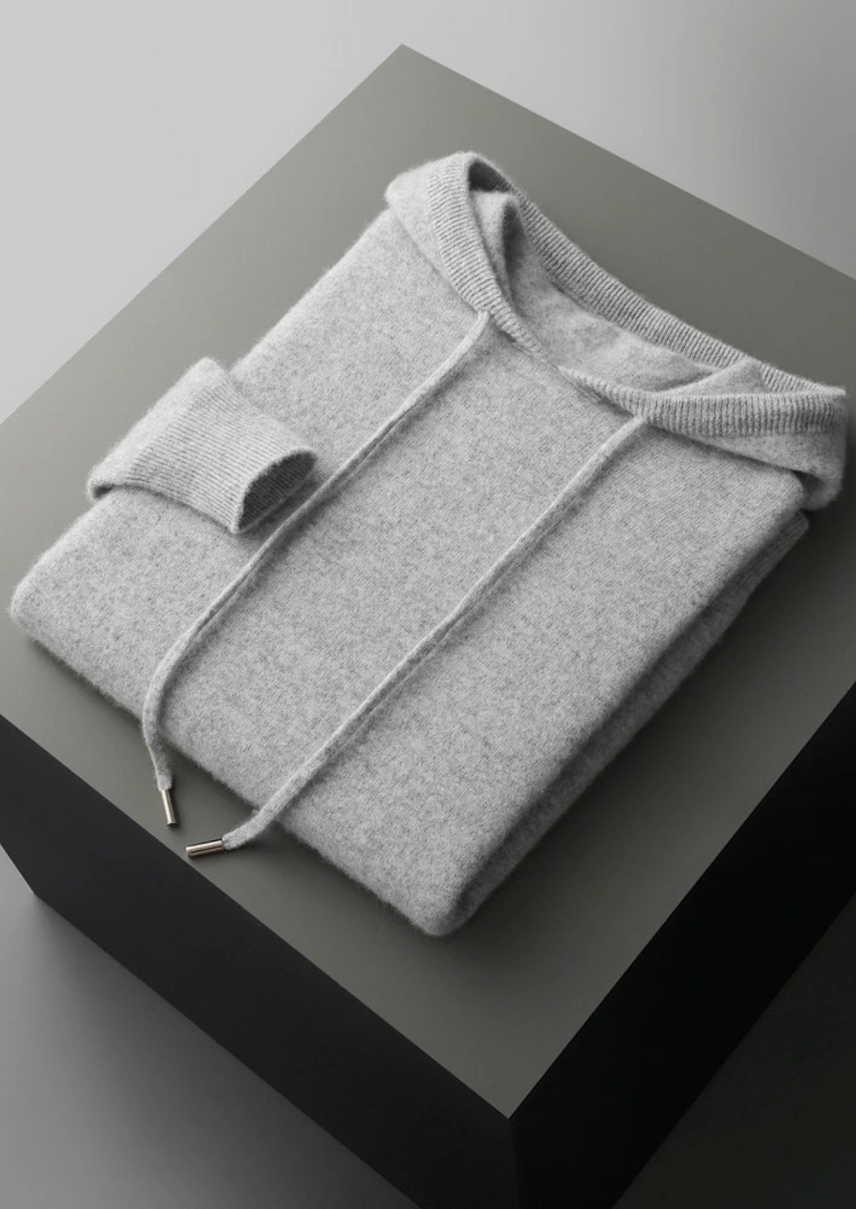 Set da tempo libero in cashmere premium grigio chiaro Alain