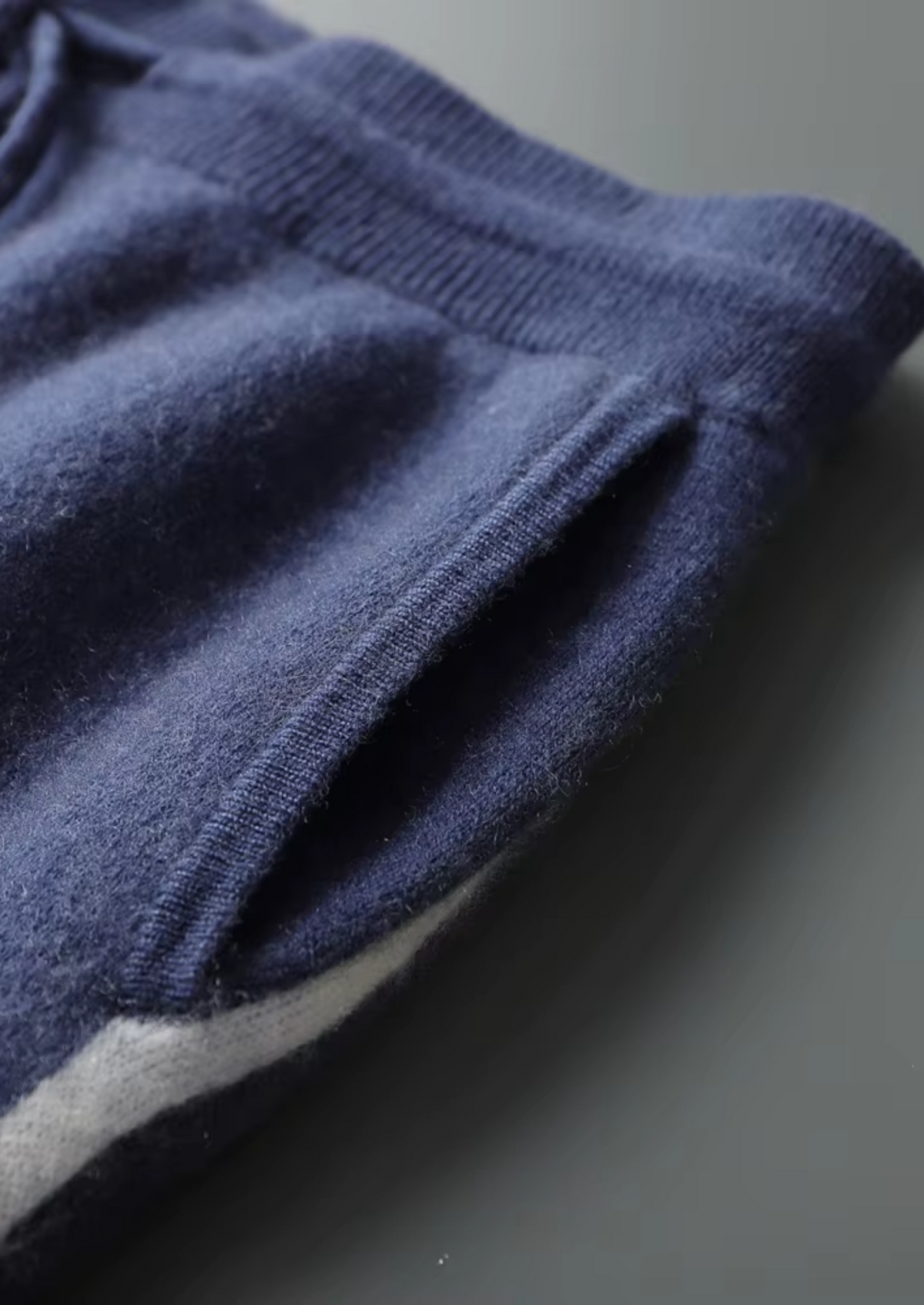 Set Tempo Libero in Cashmere Blu Marino Premium Milano