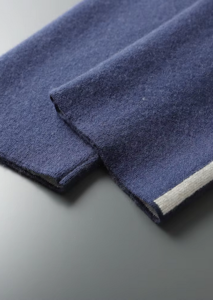 Set Tempo Libero in Cashmere Blu Marino Premium Milano