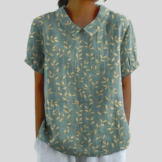 Top Comfort Elegante con Fiori