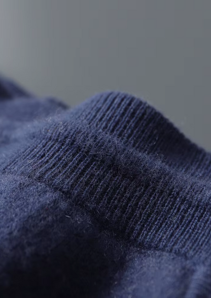 Set Tempo Libero in Cashmere Blu Marino Premium Milano