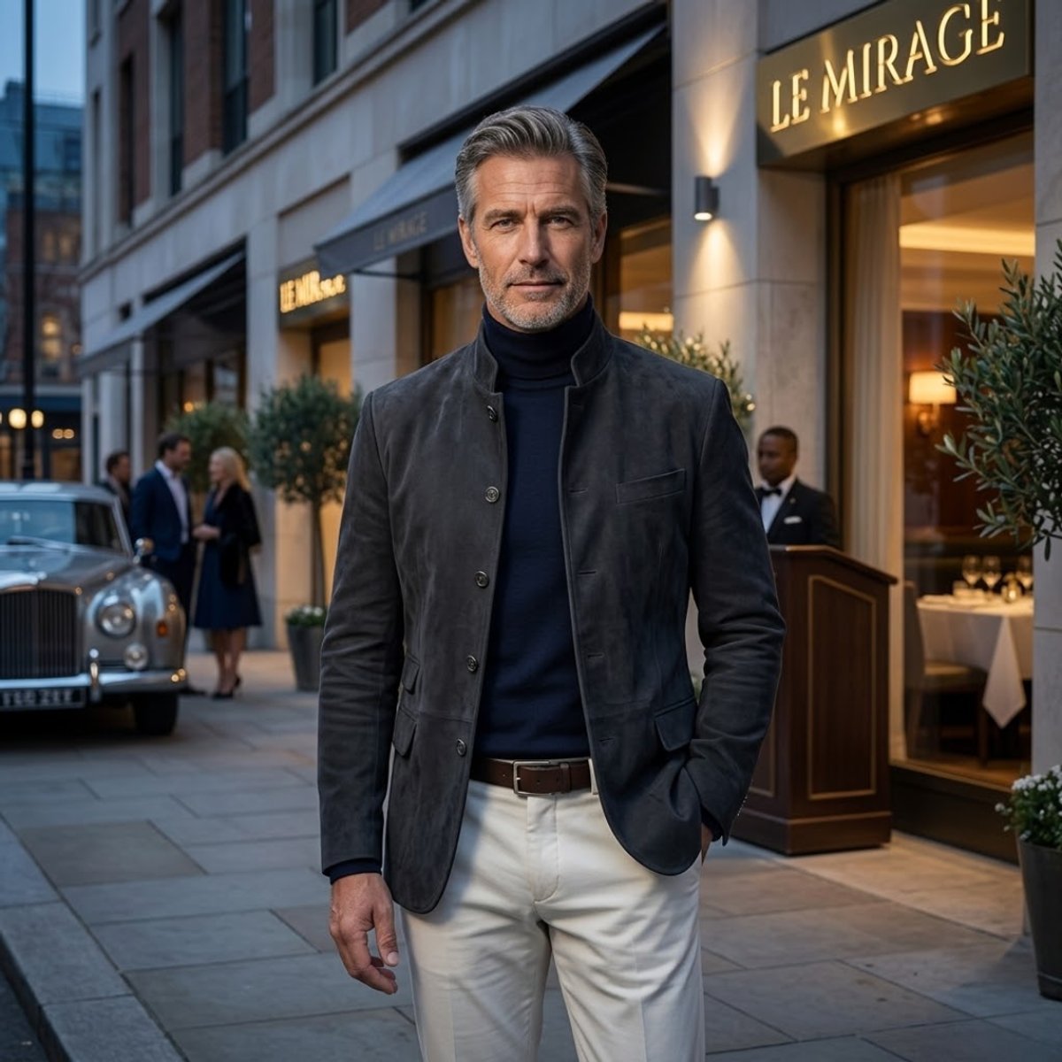 Marzio | Blazer moderno con collo alla coreana