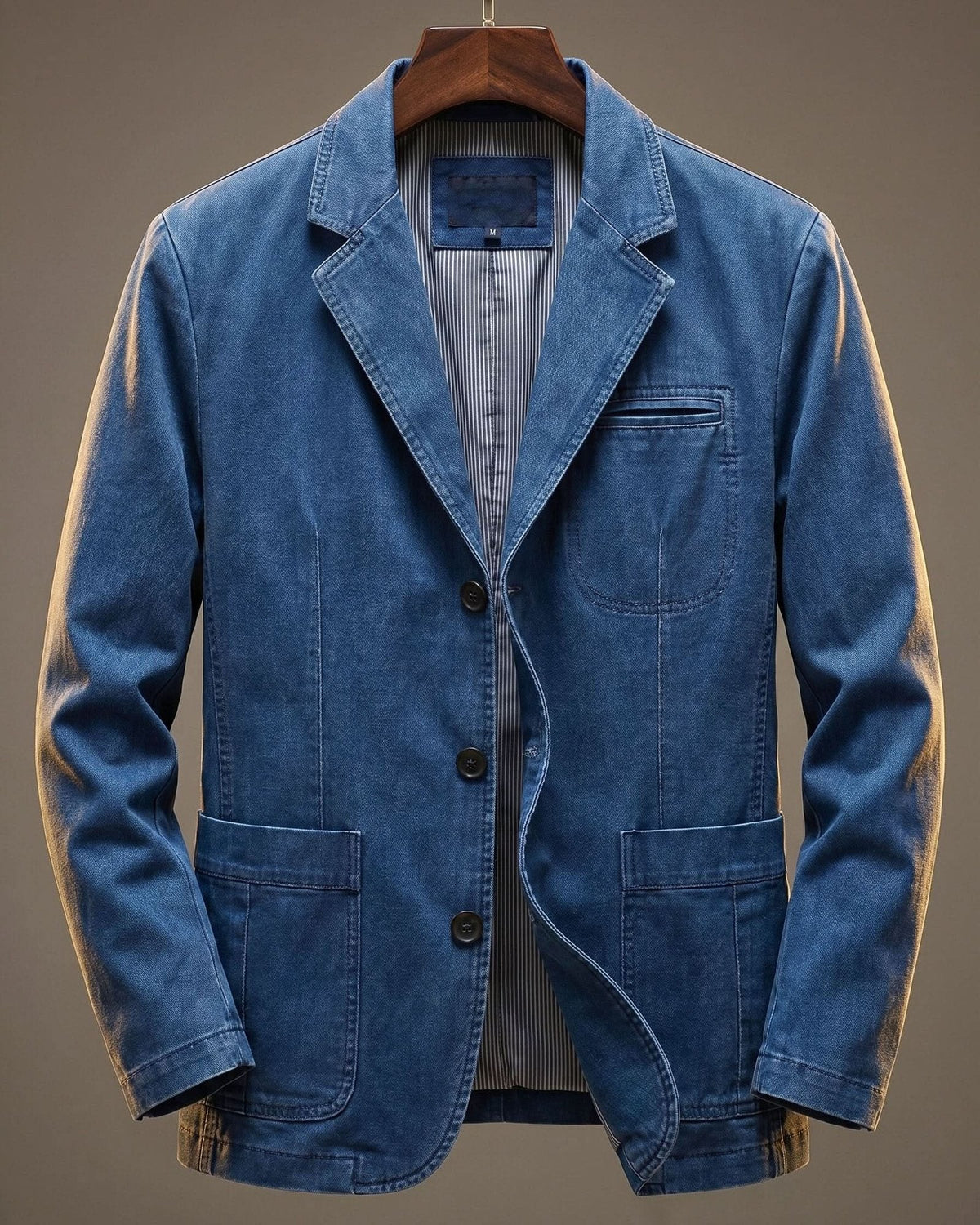Nicola | Blazer in denim lavato dallo stile moderno
