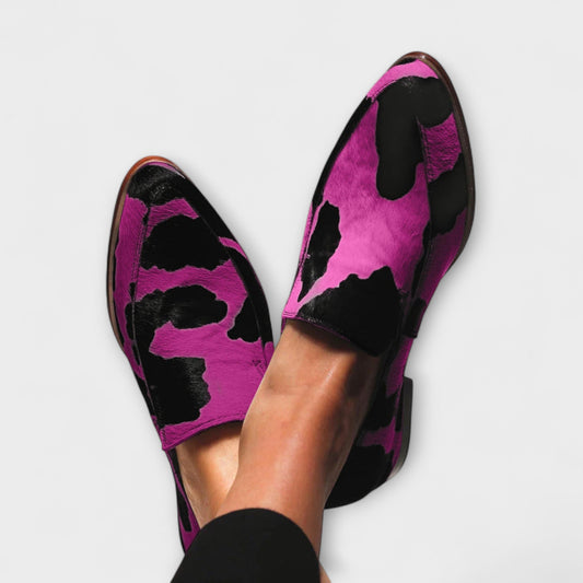 Paloma™ | Scarpe Slip-On con Stampa di Mucca