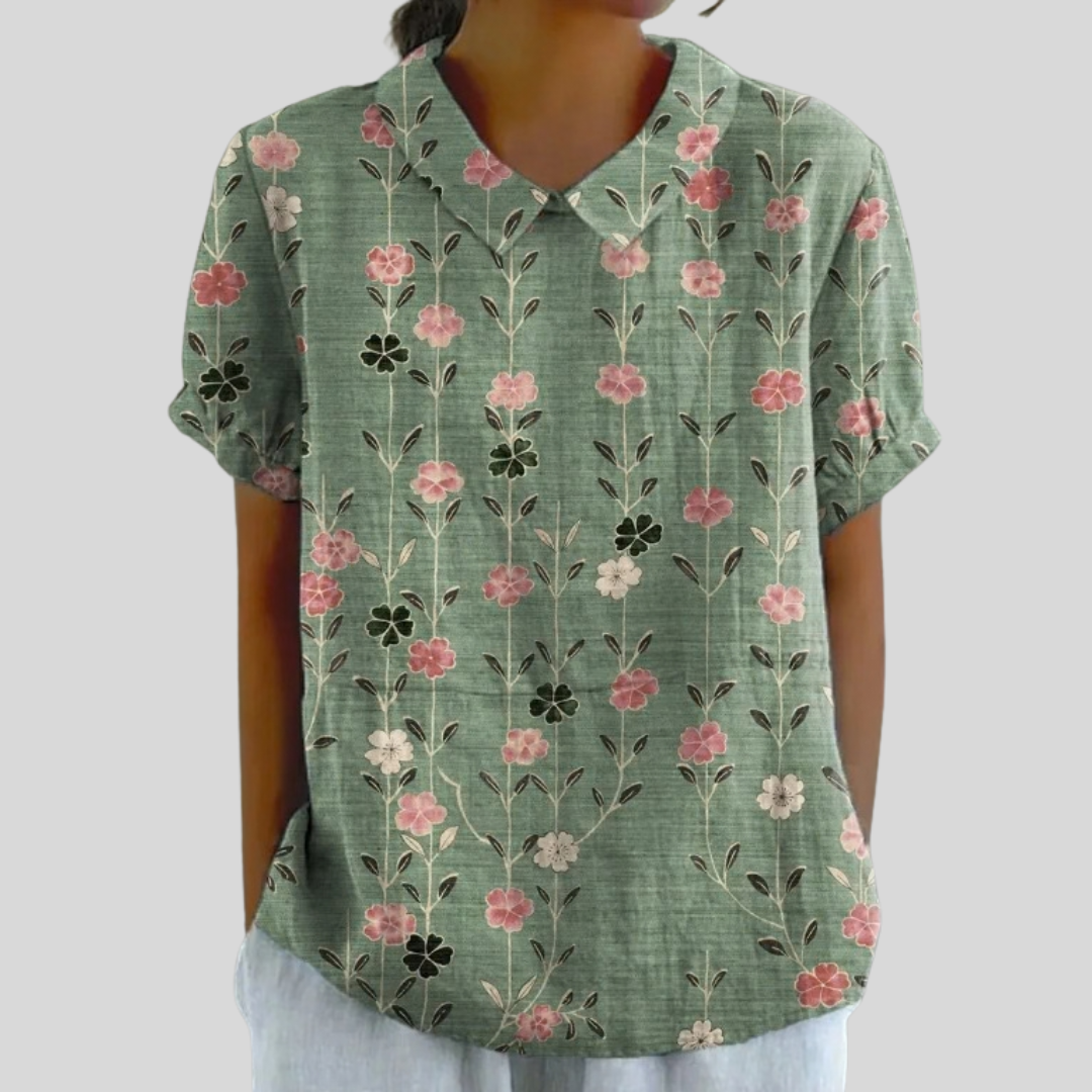 Elegante Top Fiorito