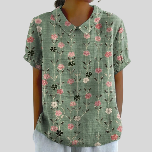 Elegante Top Fiorito