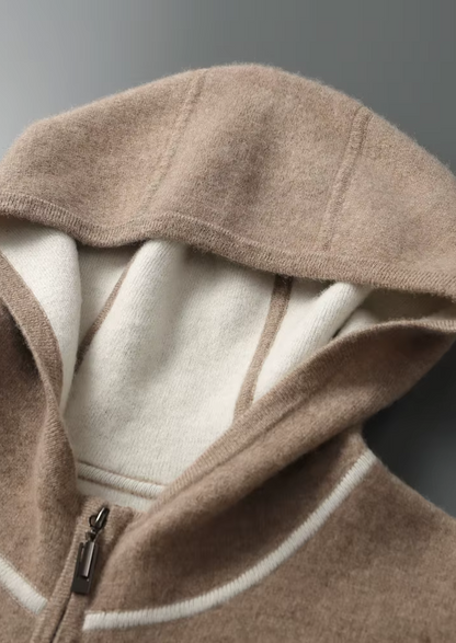 Set da tempo libero in cashmere beige Milano