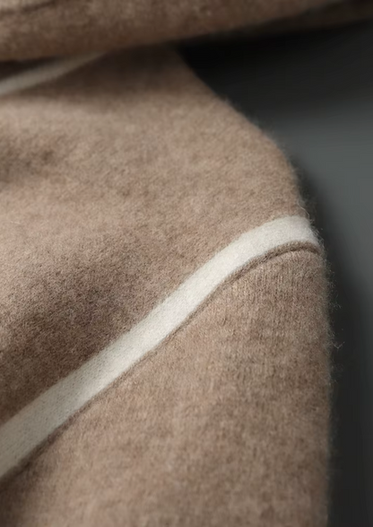 Set da tempo libero in cashmere beige Milano