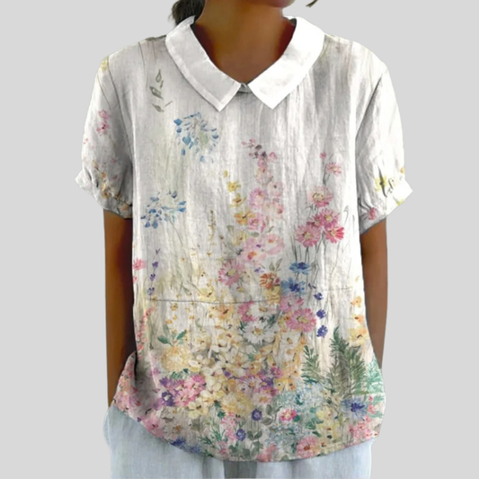 Top Elegante con Fiori