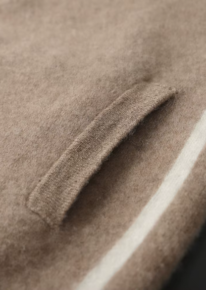 Set da tempo libero in cashmere beige Milano