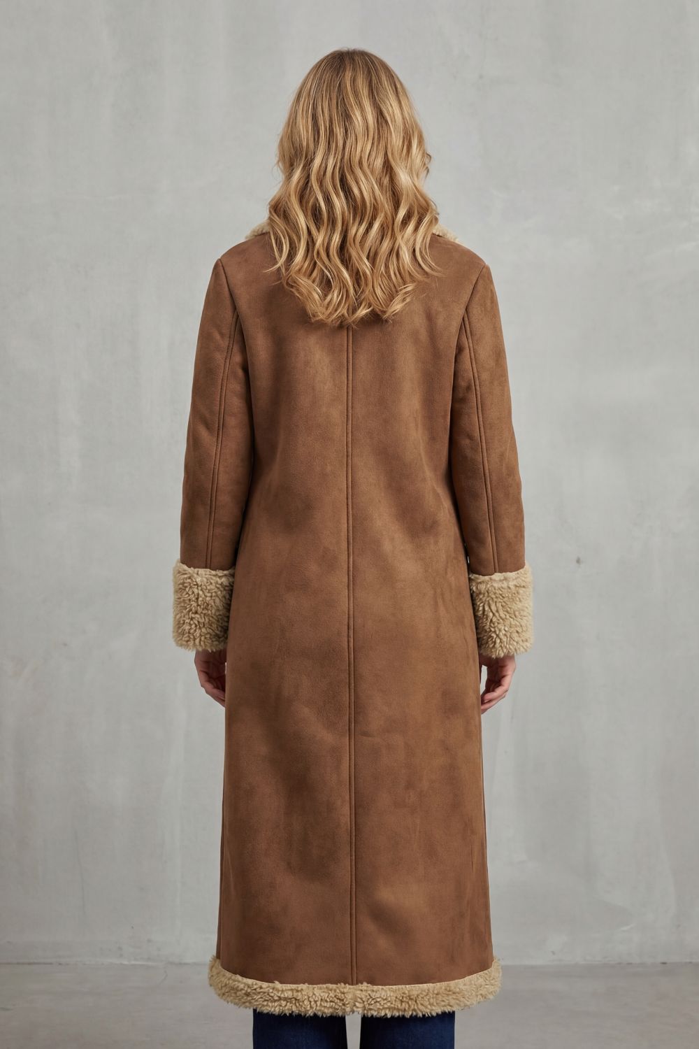 Claudia | Cappotto Invernale Lungo con Fodera in Shearling