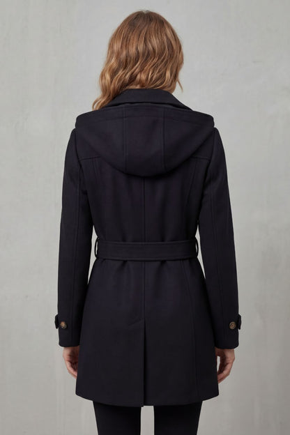 Anna | Trench con Cappuccio dal Taglio Sartoriale