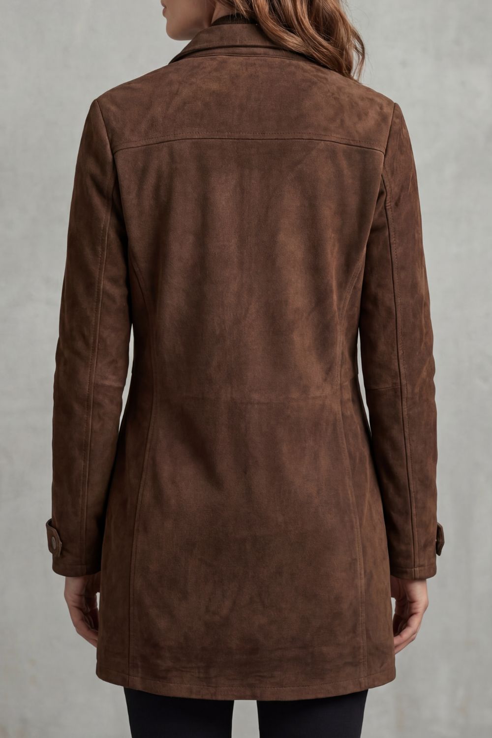 Martina | Cappotto Lungo in Suede