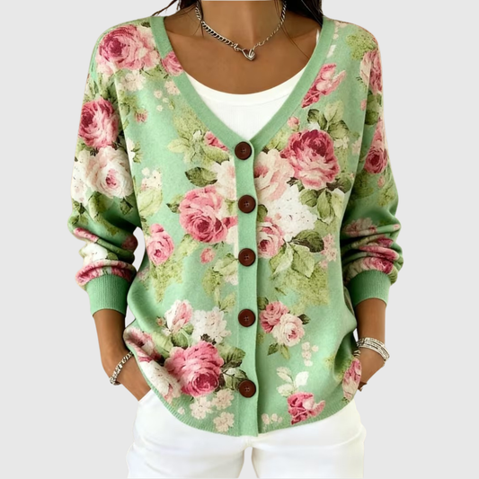 Cardigan Confortevole in Maglia con Bottoni