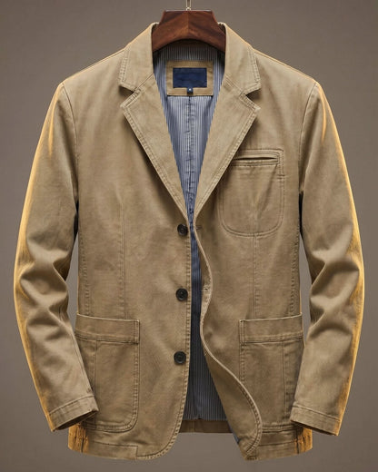 Nicola | Blazer in denim lavato dallo stile moderno