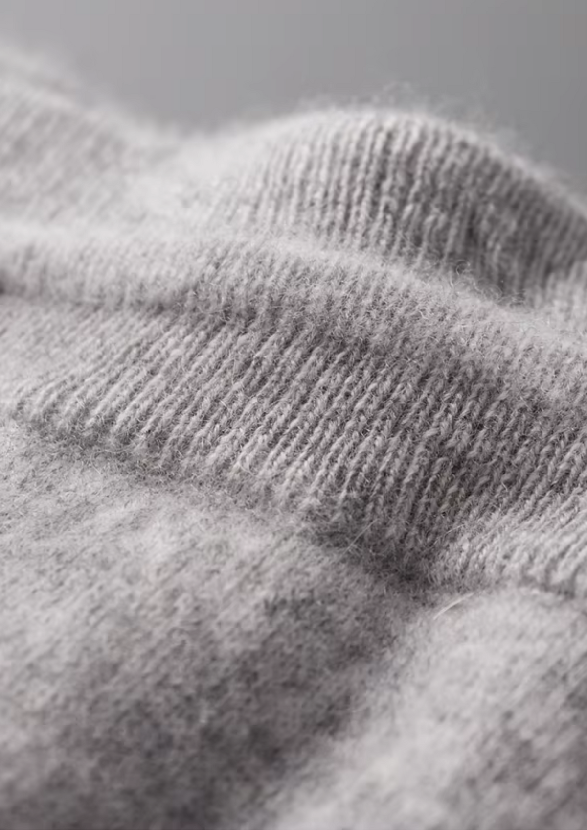 Set da tempo libero in cashmere grigio chiaro premium