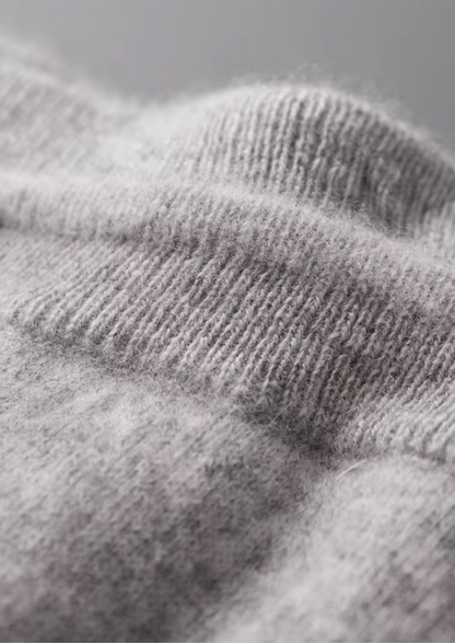 Set da tempo libero in cashmere grigio chiaro premium