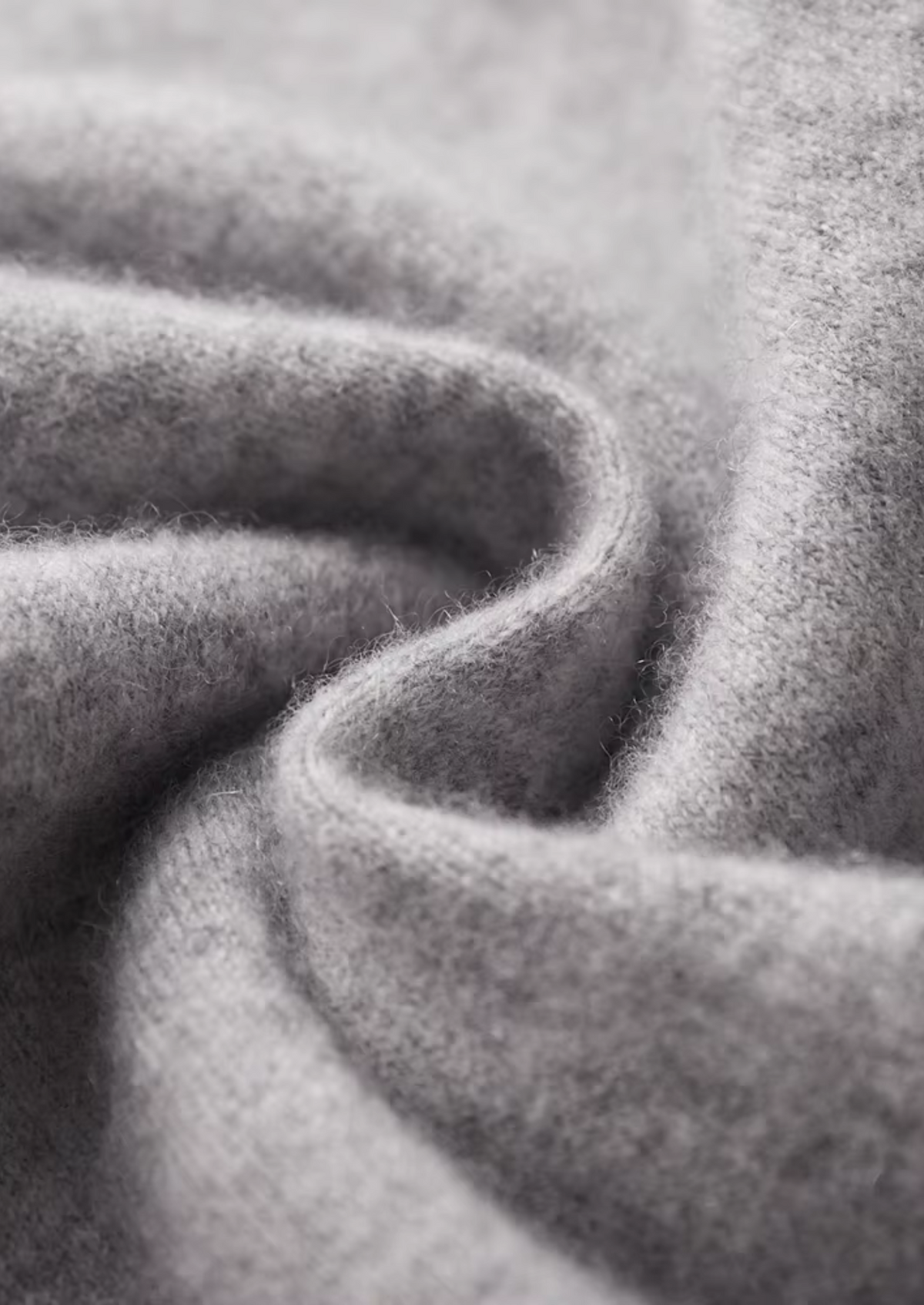 Set da tempo libero in cashmere grigio chiaro premium