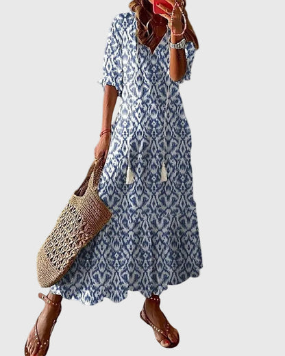 Amalia | Maxi Abito Vintage Bohemien Estate