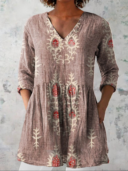 Elise | Blusa Lunga con Collo a V