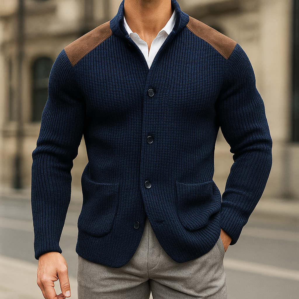 Stefano | Blazer in maglia testurizzata