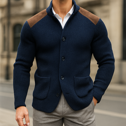 Stefano | Blazer in maglia testurizzata