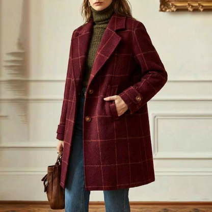 Francesca | Cappotto in Lana a Quadri