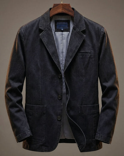 Nicola | Blazer in denim lavato dallo stile moderno