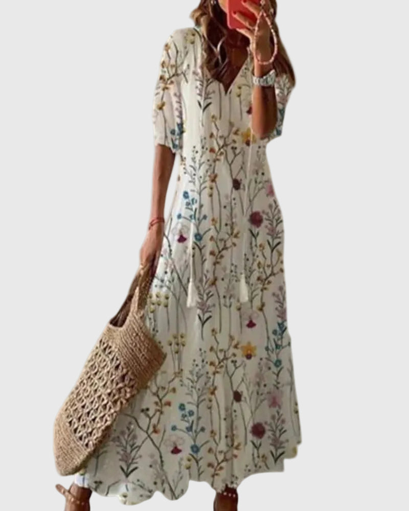 Amalia | Maxi Abito Vintage Bohemien Estate