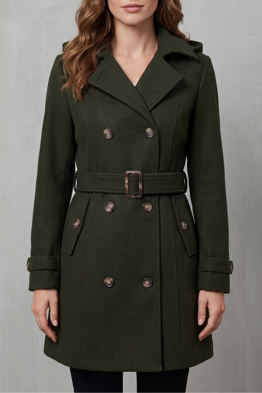 Anna | Trench con Cappuccio dal Taglio Sartoriale