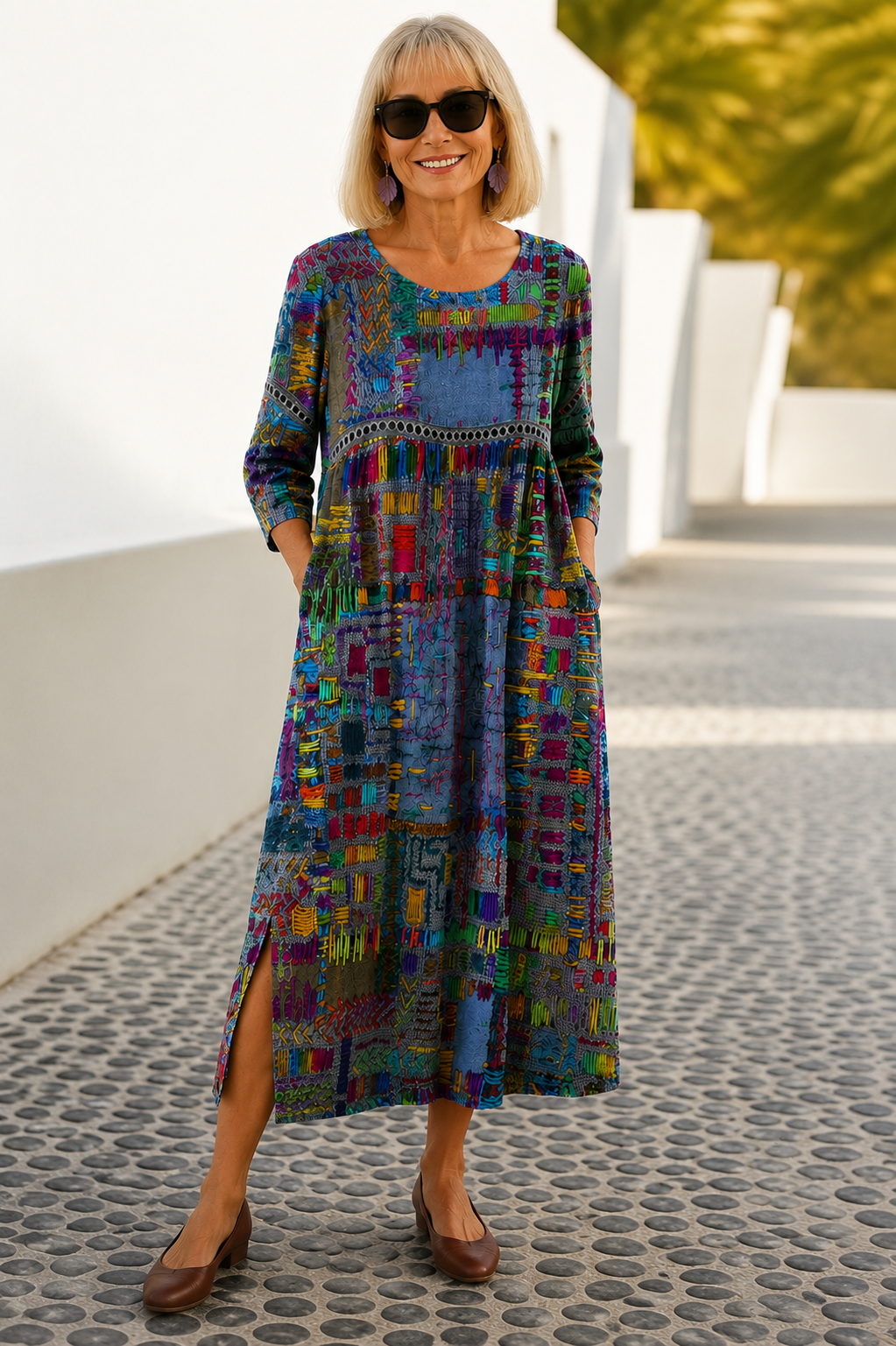 Eliana | Midi Abito Stampato