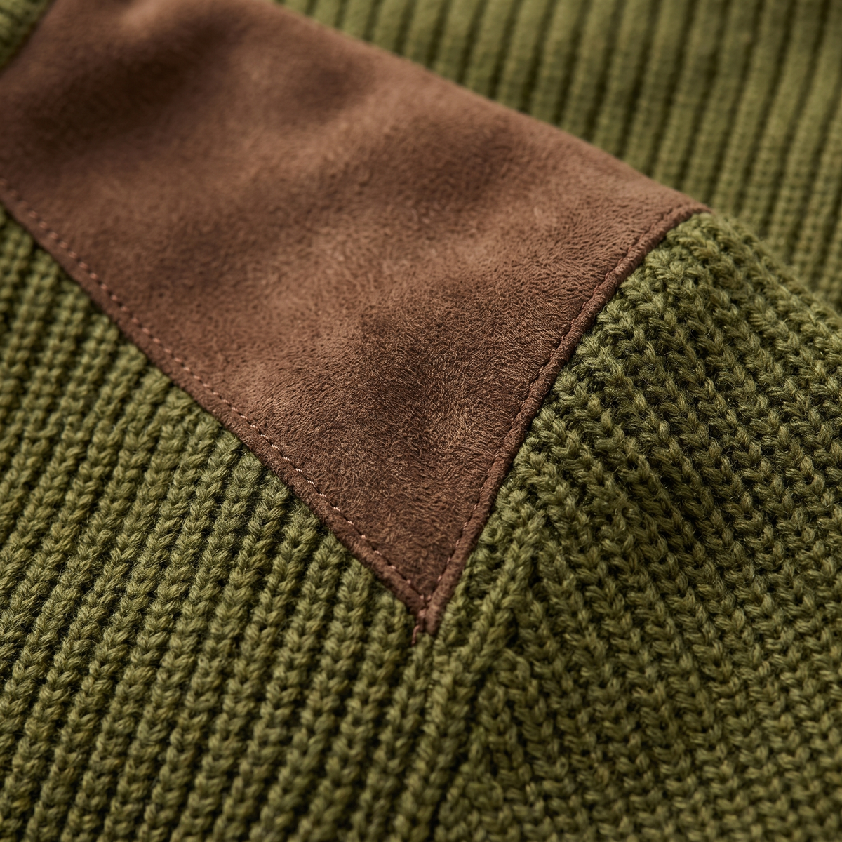 Marco | Blazer elegante in maglia con dettagli in suede
