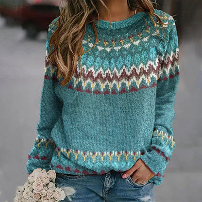 Regina | Maglione con Motivo Retro Wave