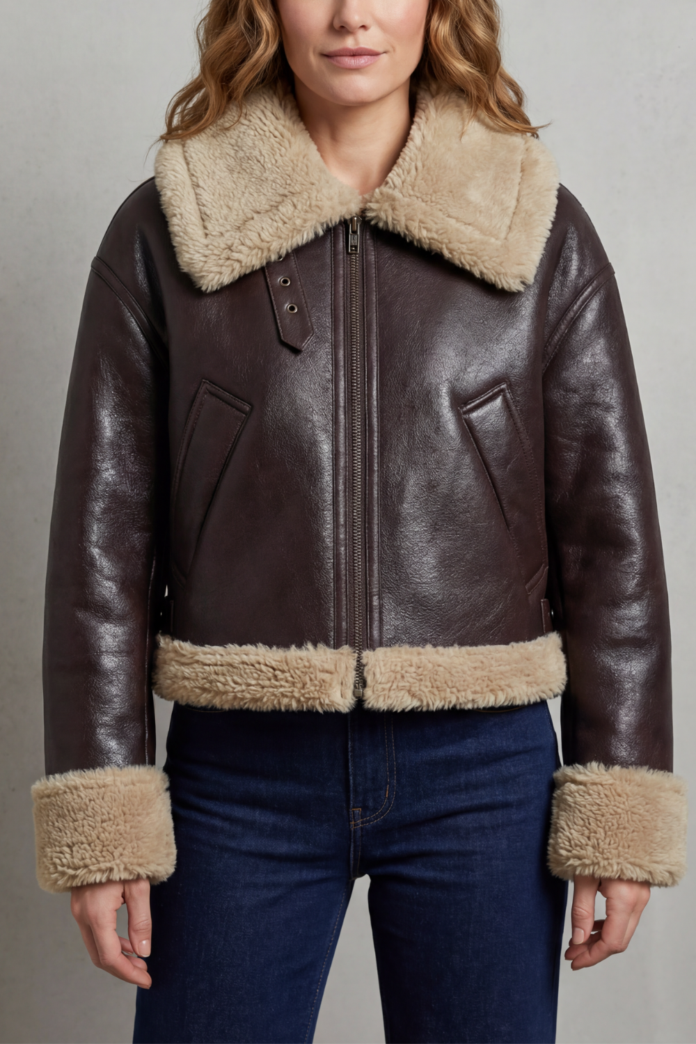 Vilma | Giacca Aviator Corta Reversibile in Pile