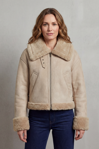 Vilma | Giacca Aviator Corta Reversibile in Pile