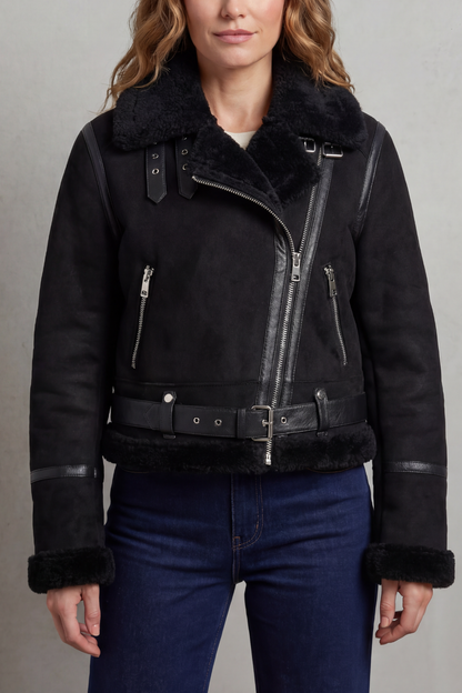 Vilma | Giacca Aviator Corta Reversibile in Pile