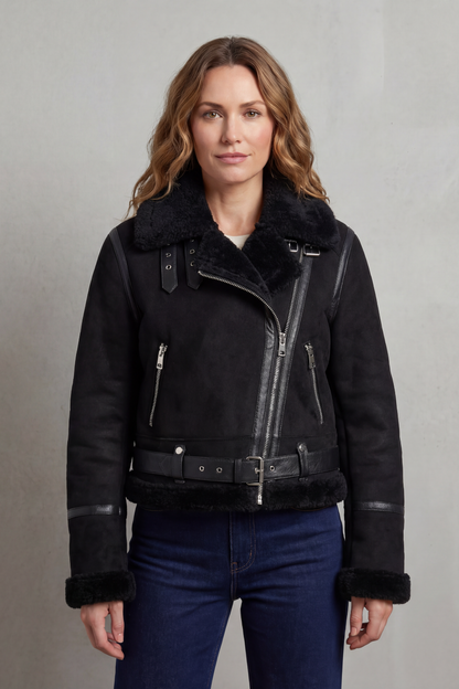 Vilma | Giacca Aviator Corta Reversibile in Pile