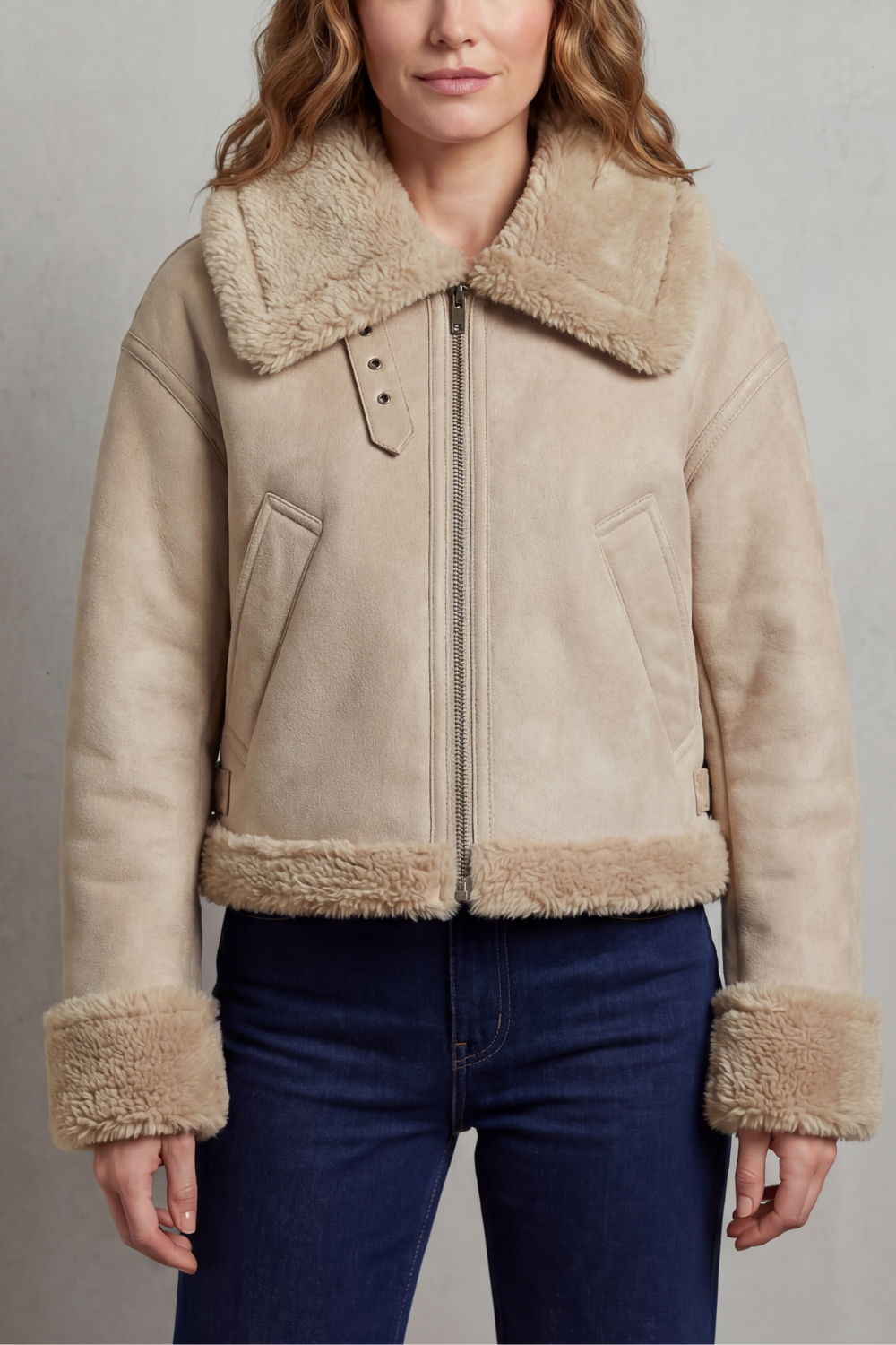 Vilma | Giacca Aviator Corta Reversibile in Pile