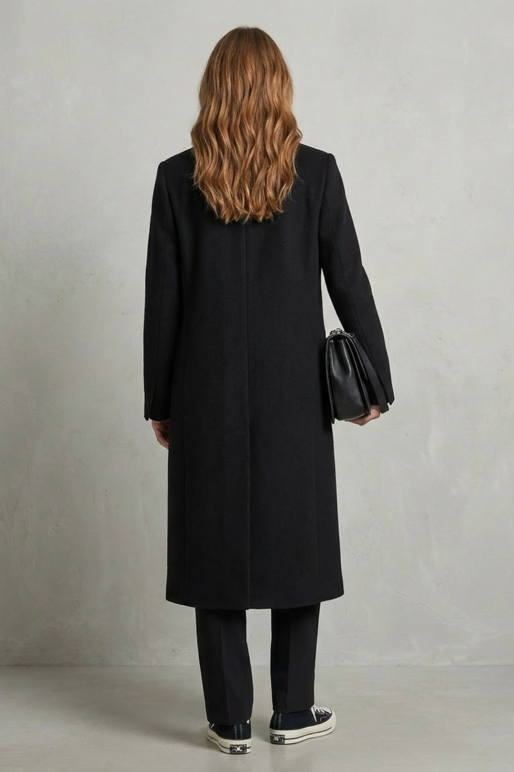 Gaia | Cappotto in Lana a Spina di Pesce Stile Hepburn