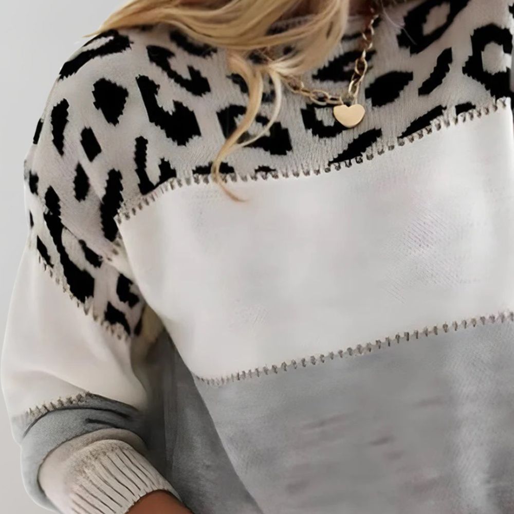 Diane | Maglione e Maglia con Dettagli Leopardo