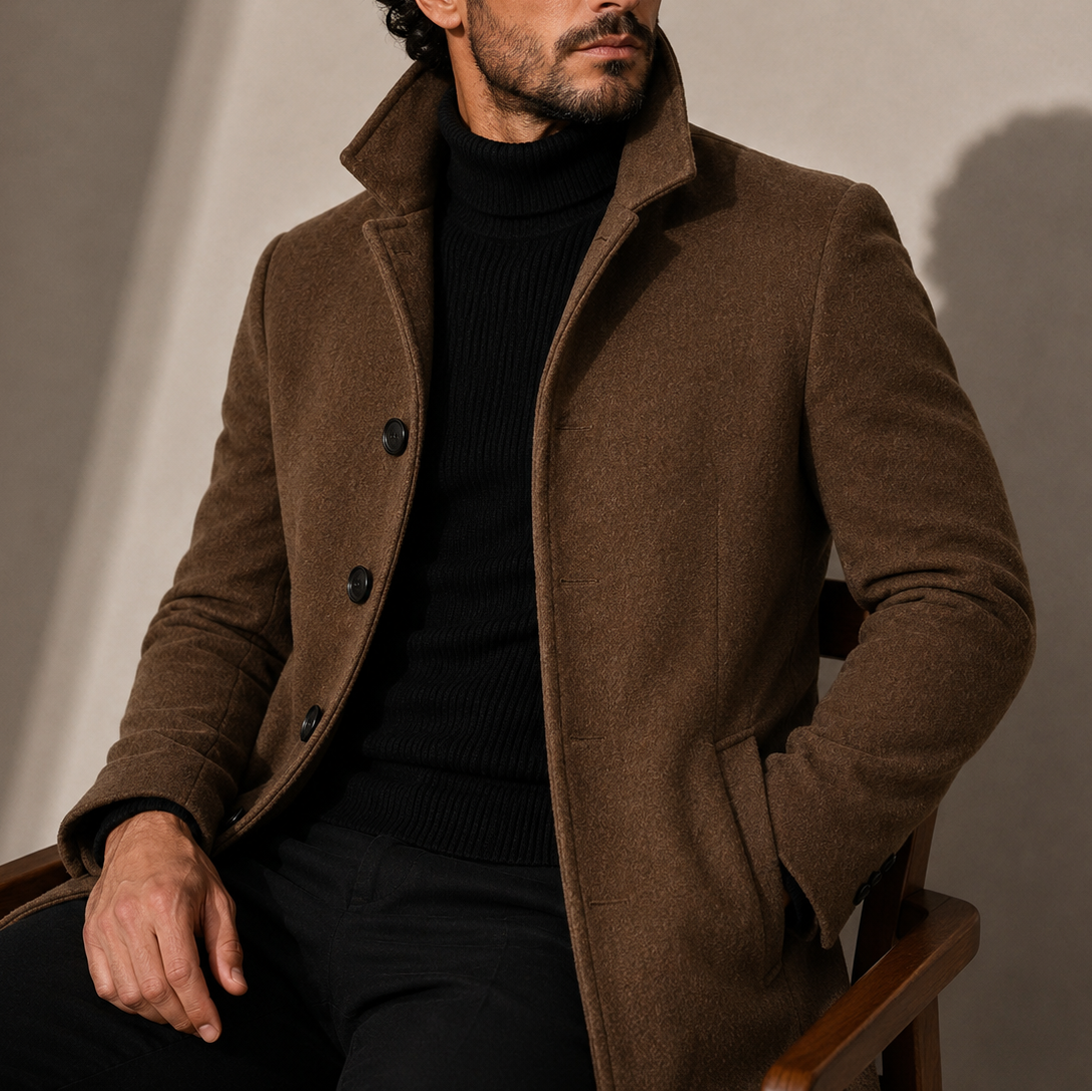 Lorenzo | Cappotto con Colletto Alto
