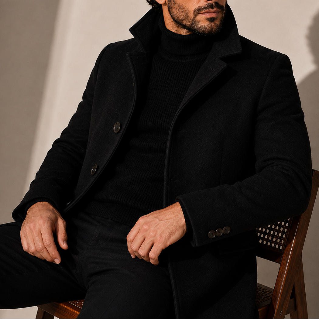Lorenzo | Cappotto con Colletto Alto