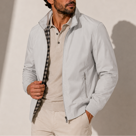 Bomber leggero con collo alto da uomo, modello Stefano