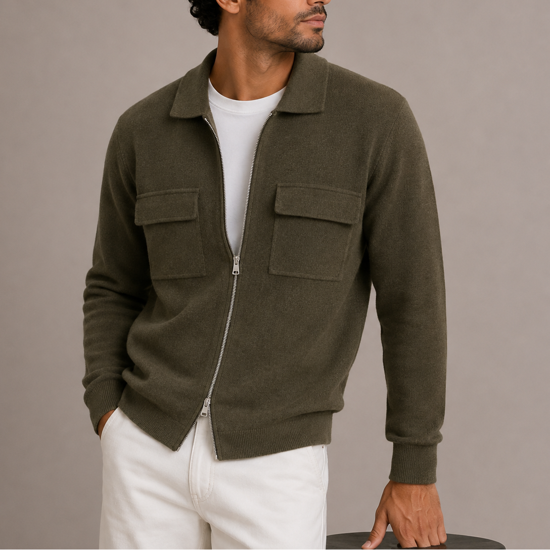 Gabriele | Cardigan con Zip