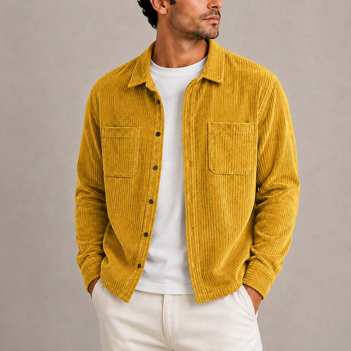 Vincenzo | Overshirt in Velluto a Coste