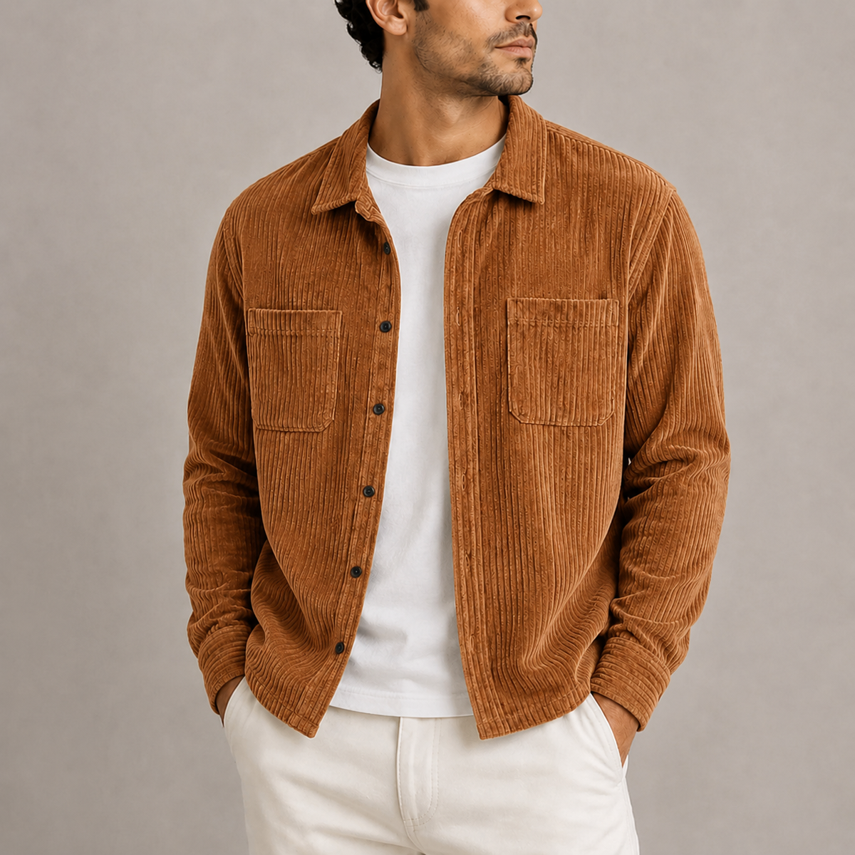 Vincenzo | Overshirt in Velluto a Coste