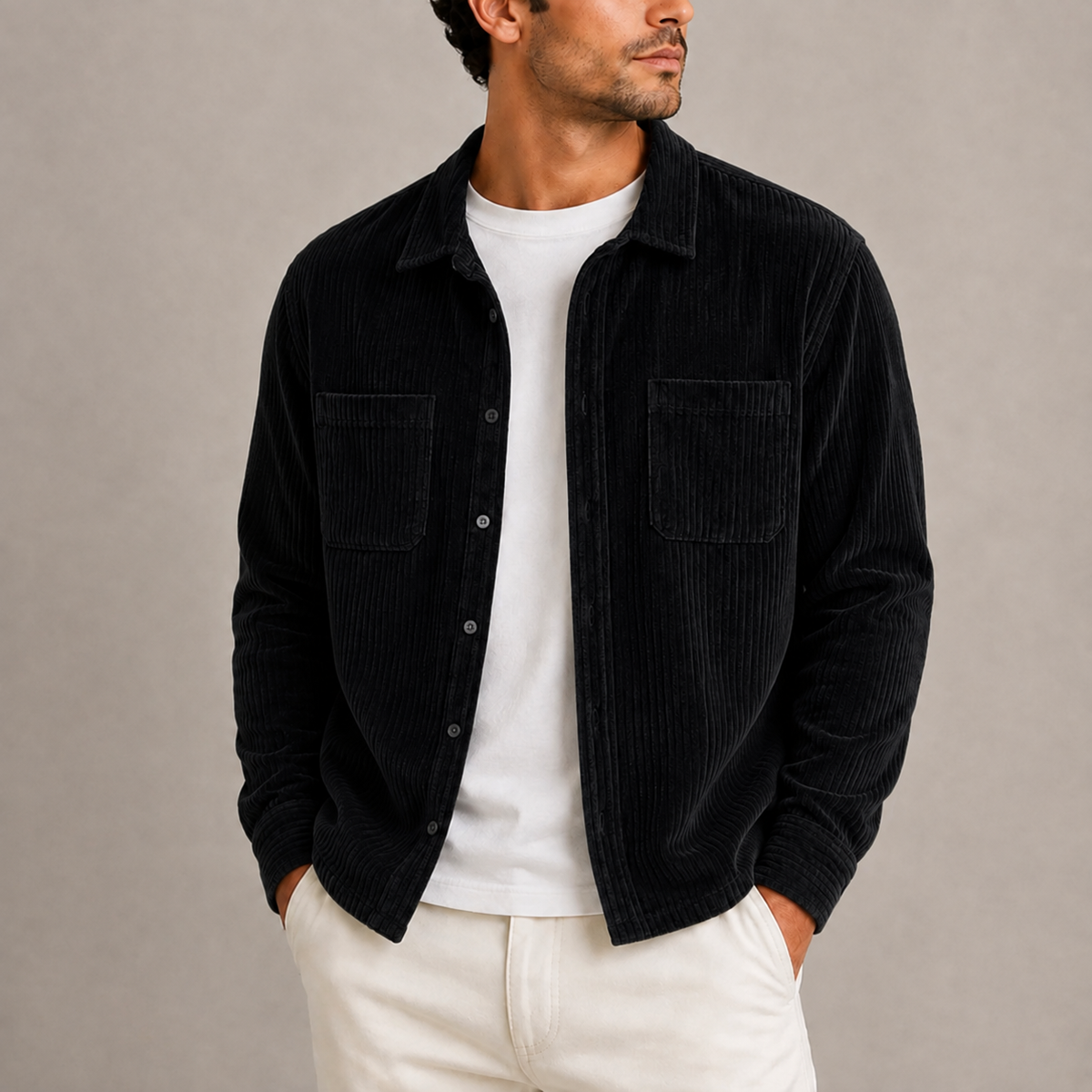 Vincenzo | Overshirt in Velluto a Coste